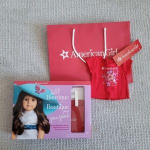 American girl - doll boutique, shirt and bag
